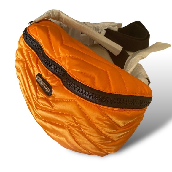 Rebecca Minkoff Cree Nylon Belt Bag NEON ORANGE NWT - Picture 7 of 12